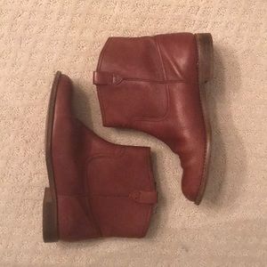 Madewell Otis Bootie, Cognac Leather - Size 9